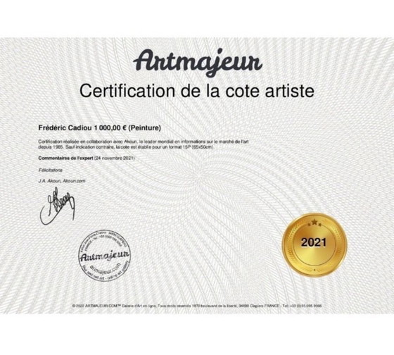 Image 1 of Tusche auf 250g Naturpapier.  Thema: cap Coz Format 40x30 cm.