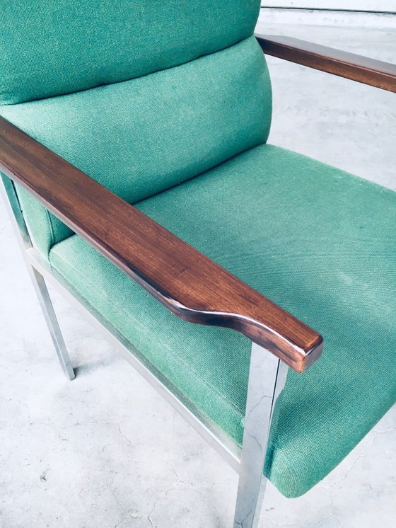 Image 1 of Midcentury Modern Design Pair of Office Arm Chairs by Brune, Germany 1960's