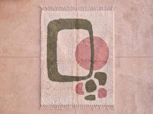 Alfombra de lana pura hecha a mano, artesanía tradicional, tamaño 150/250 cm. – Accupunto (photo 2 of 8)