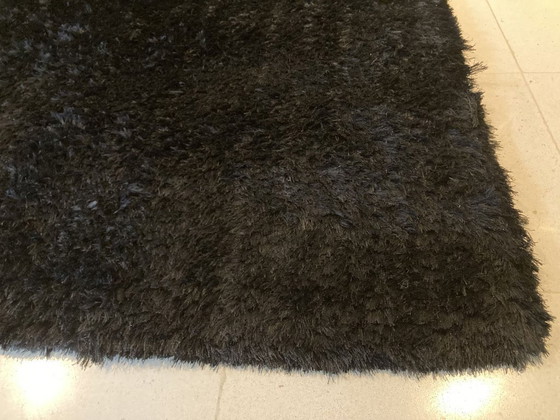 Image 1 of Designer rug Lifestyle Carpets 400 x 300 cm high pile black velvet like new condition
