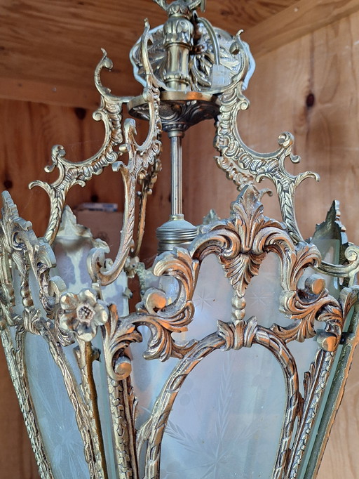 Französische Hängelaterne im Stil Louis XV