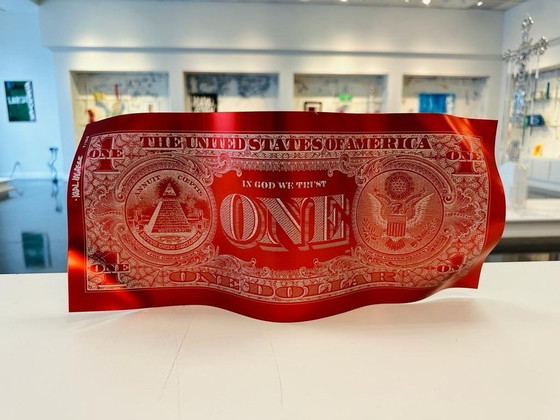 Image 1 of Karl LAGASSE – One Dollar Red Underground – Künstlerskulptur