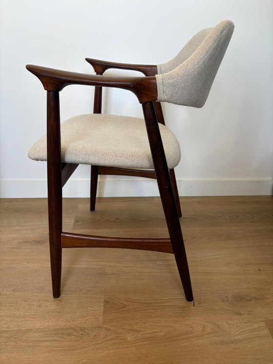 Image 1 of Fauteuil Mahjongg vintage Vlaardingen | Johannes Andersen | wengé bouclé | années 1960