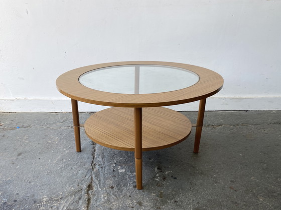 Image 1 of Mid Century Modern Runder Couchtisch von Schreiber