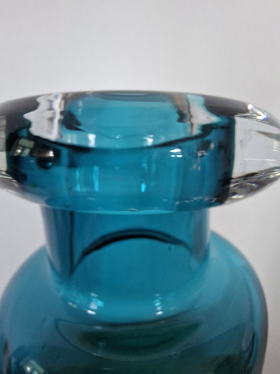 Image 1 of Vintage Rosenthal "Drunken Bottle" Vase – Turquoise (30 cm)