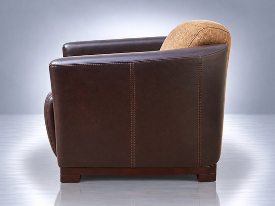 Calia Italia Hotel Chair, Fauteuils, Leer, Hout, Bruin (foto 6 van 6)