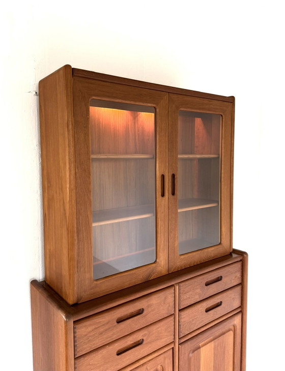 Image 1 of Vintage teak display cabinet, Dyrlund '80