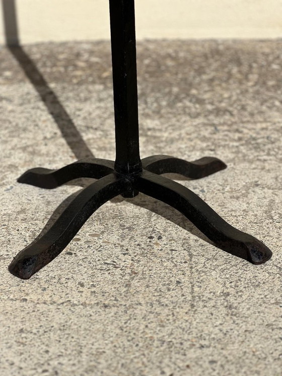 Image 1 of Appendiabiti in ferro battuto a forma di pappagallo, Francis DEWAELE, fabbro di MAROLLES e LOIR-ET-CHER, 1950