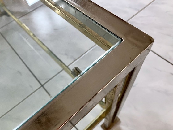 Image 1 of Glass coffee table Belgochrom