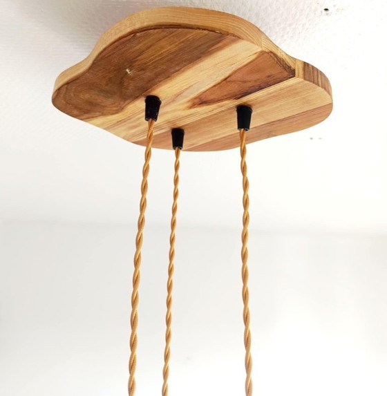 Image 1 of Lámpara colgante Clichy Art Deco con trío de globos