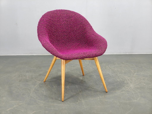 Miroslav Navratil Shell Lounge Chair, Czechoslovakia 1960s