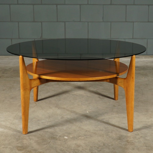 Vintage Walnut Coffee Table - Wilhelm Renz - 1960s