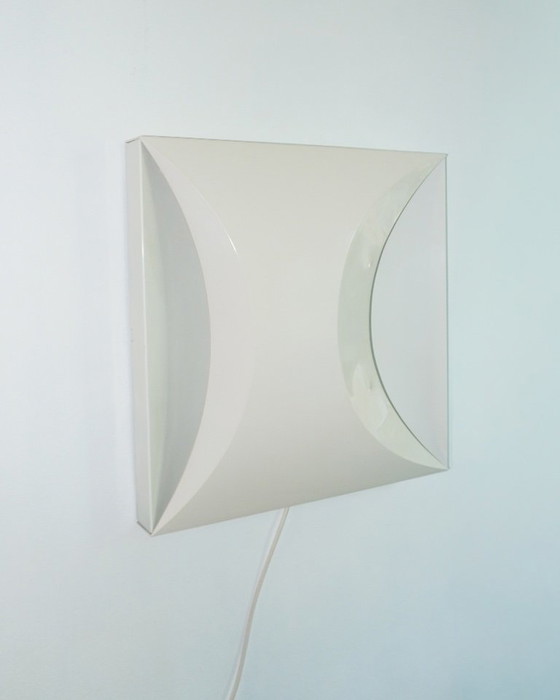 Vintage Raak 'Licht-Tichels' P-1500 Wall Light, Amsterdam 1972, Plastic, Metal, Creme (photo 2 of 8)