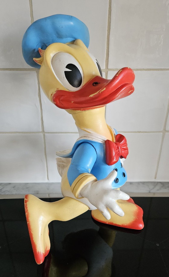 Image 1 of Vintage Donald Duck figuur plastic, productie 1962