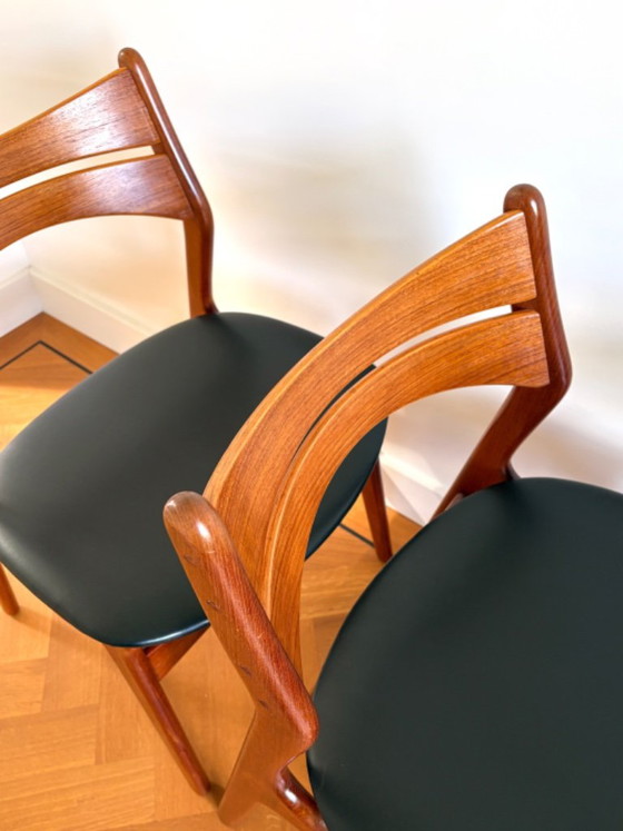Magnificent set of 4 Danish Erik Buck model 301 chairs – Christiansen Mobelfabrik, Dining chairs, Wood (photo 13 of 19)
