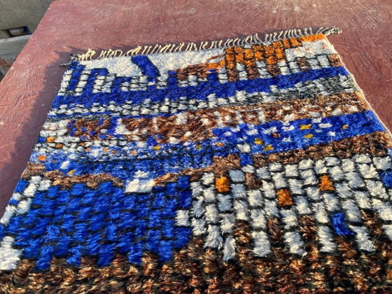Alfombra Beni Ouarain 300x200 cm – Lana gruesa con motivos tribales – Algodón, Modern (photo 5 of 7)