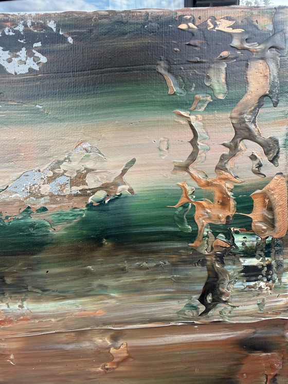 Bronze en mouvement, hors cadre, possible – Peintures et dessins, Canvas (photo 5 of 6)