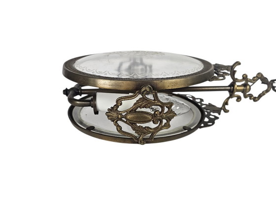 Image 1 of Suspension - Style Hollywood Regency - « Croix » - couleur or - dorée - années 60