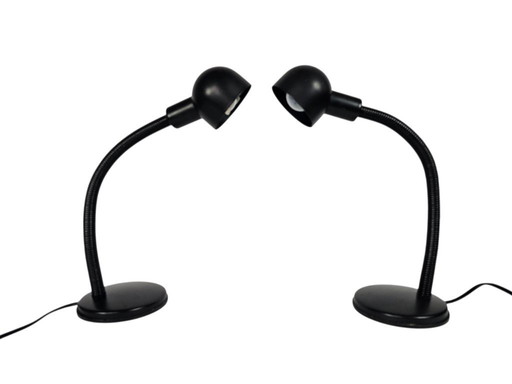 Elco Lite - 2 x tafellamp/bureaulamp - metaal - West-Germany - 3e kwart 20e eeuw