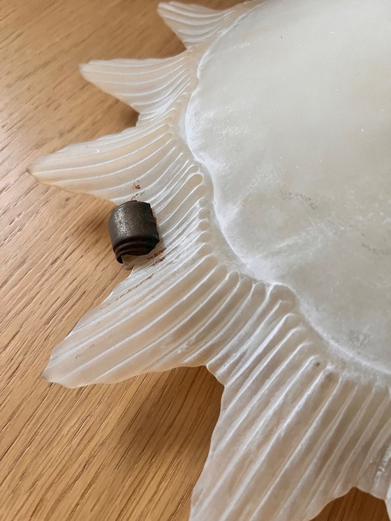 Image 1 of Italian design vintage art deco lamp sun glass