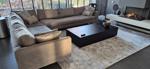 Salamanca Ecksofa – Hellgraues Wildleder