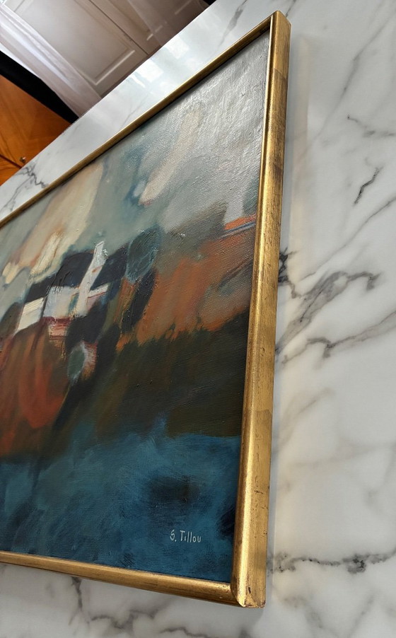 Image 1 of Olio su tela, Serge Tillou (1928-2025), Paesaggio di scogliera, Bretagna