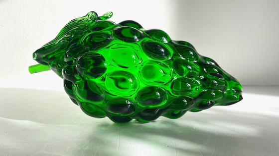 Image 1 of Vintage groene glazen druiventros