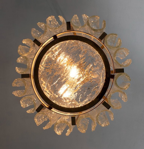Image 1 of Carlo Nason Postmoderne Italiaanse kroonluchter van Murano glas voor Mazzega, 1970