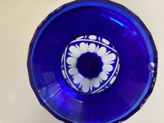 Art Deco Cobalt Glass Vase (photo 3 of 7)
