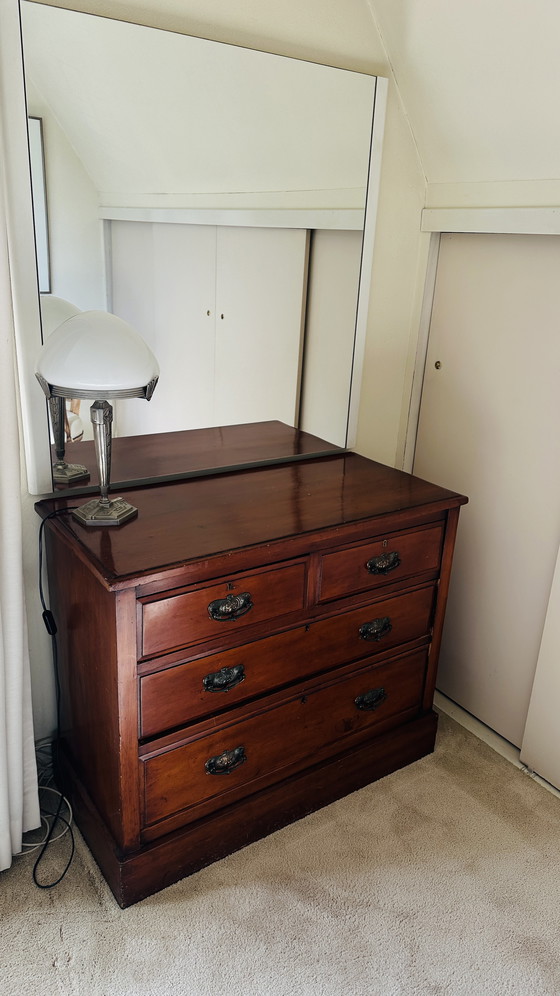 Image 1 of Franse vintage Tafellamp Jugendstil 