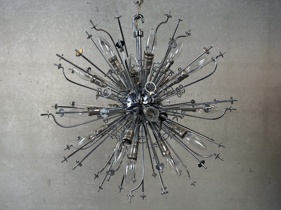 Image 1 of Lampadario XL Vintage Venini "Esprit" (prima edizione) - Toni Zuccheri