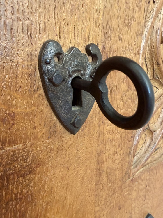 Image 1 of Antieke massief eiken kast Jugendstil / Arts & Crafts