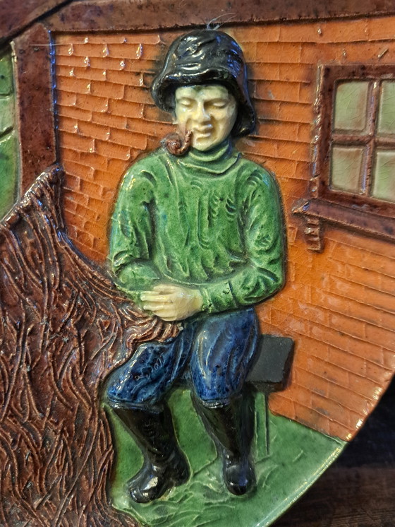 Image 1 of 1 Ceramica fiamminga XXL Diametro 32,5 cm In perfette condizioni d'epoca