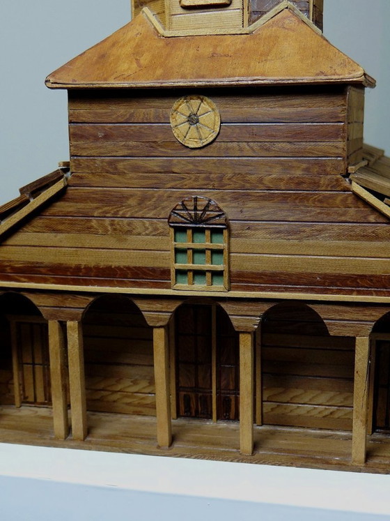 Image 1 of Modelo de iglesia de madera antigua de los años 50-70 "Iglesia Nercón Chiloé Chile"