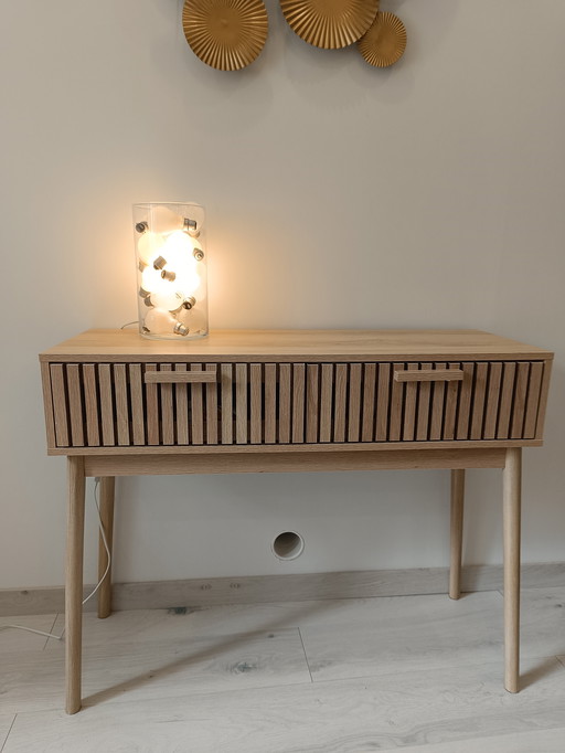 Sculpturale lamp in industriële upcycling