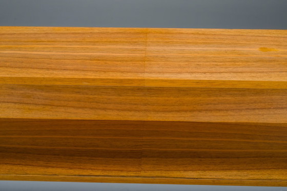 Image 1 of Großes minimalistisches Wandregal aus Nussbaumholz, 1970er Jahre