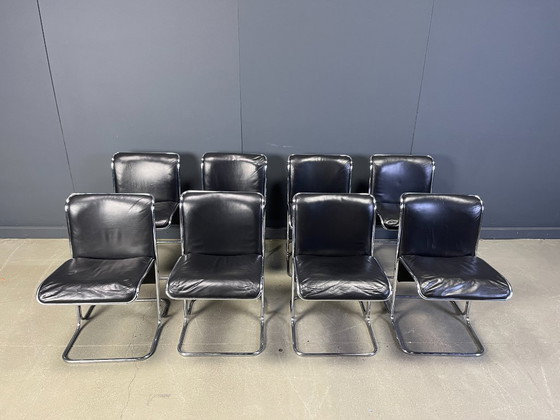 Image 1 of Set of 8 Calla chairs by Antonio Ari Colombo dining chairs, 1970s