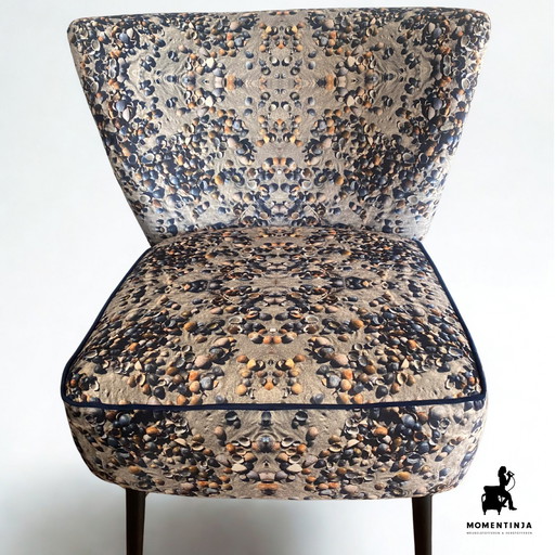 Sedia da cocktail 'Beach' con immagine di una spiaggia di conchiglie!