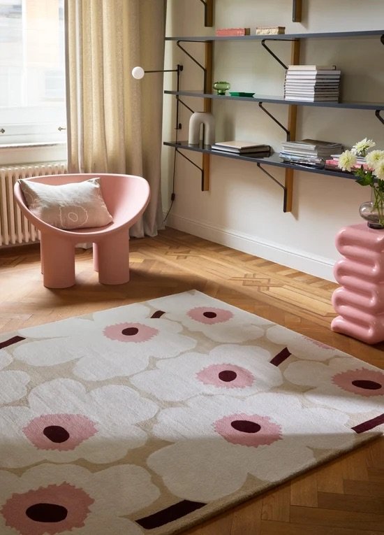 Brink en Campman Marimekko Tappeto Unikko Beige Pink – Brink & Campman, Tappeti, Lana (photo 3 of 12)