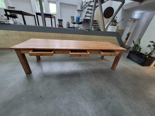 Massivholztisch – eettafels, Wood, Metal (photo 2 of 5)