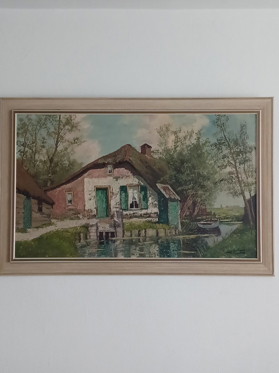 Quadro su tela in ottime condizioni – Hans Leutenegger, Dipinti e disegni, Canvas, Wood (photo 6 of 9)