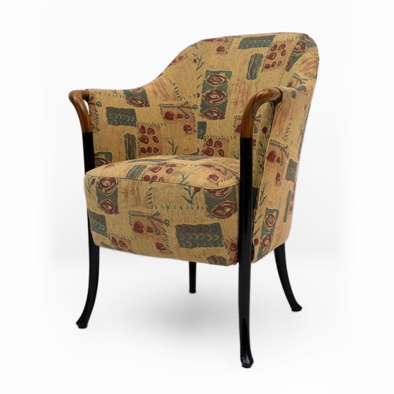 Image 1 of Paire de fauteuils italiens Giorgetti « Progetti », années 1980