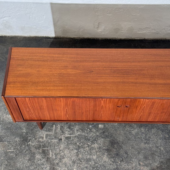 Danish Teak Tambour Sideboard, Attributed to Svend Aage Larsen for Faarup Møbelfabrik, 1960s, Wood, Brown (photo 17 of 20)