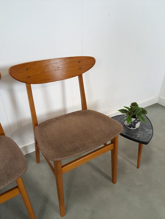 Image 1 of Set of 4 Deense teak Farstrup Møbler Model 210 eetkamerstoelen, dining chairs