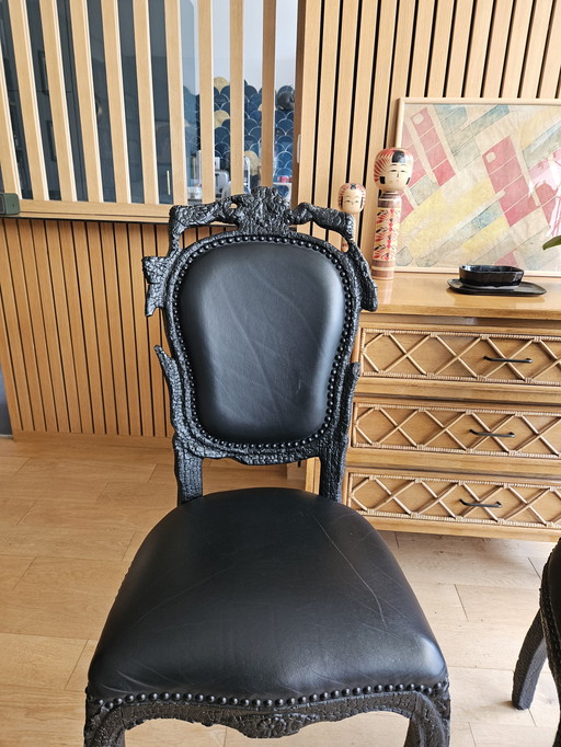 Pair of Smoke MOOOI chairs