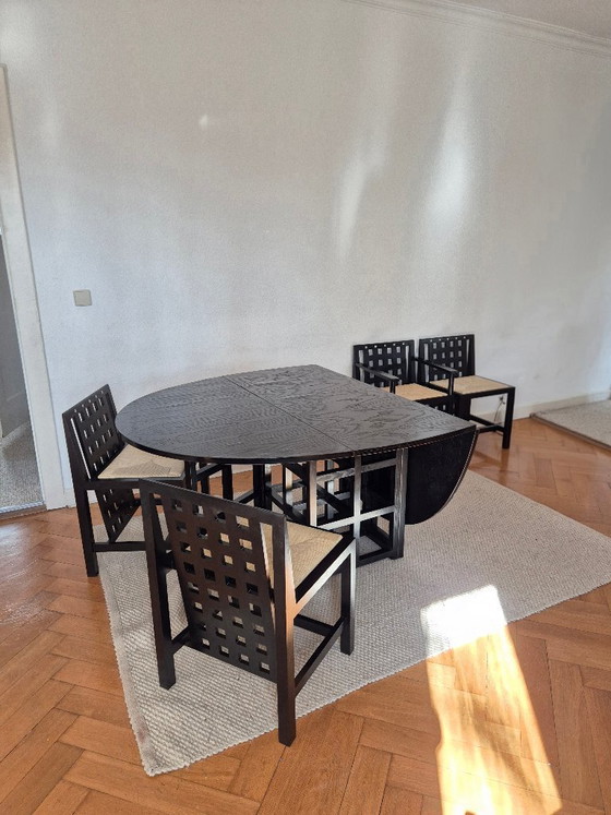 Image 1 of Diseño clásico: conjunto Mackintosh con mesa DS1 y sillas DS3 y DS4.