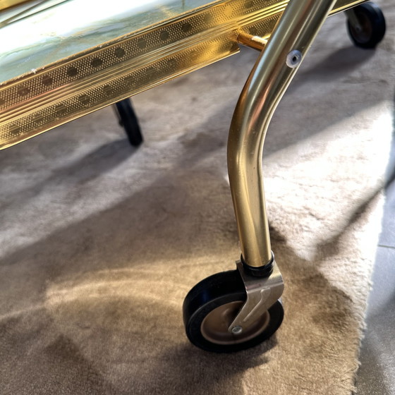 Image 1 of Vintage folding bar cart / serving trolley – 1970s