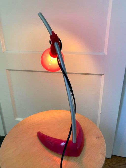 IKEA MÖRKER desk lamp – fuchsia pink – design Knut & Marianne Hagberg (1990s)