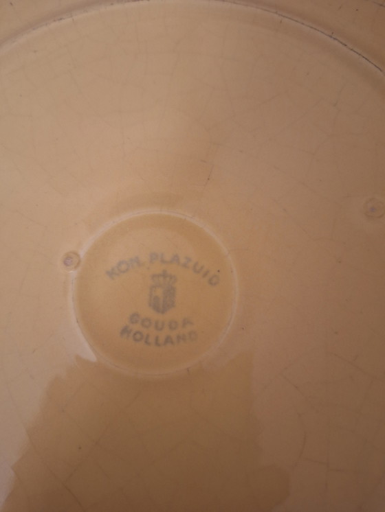 Image 1 of Oval plate from Kon. Plazuid, Gouda