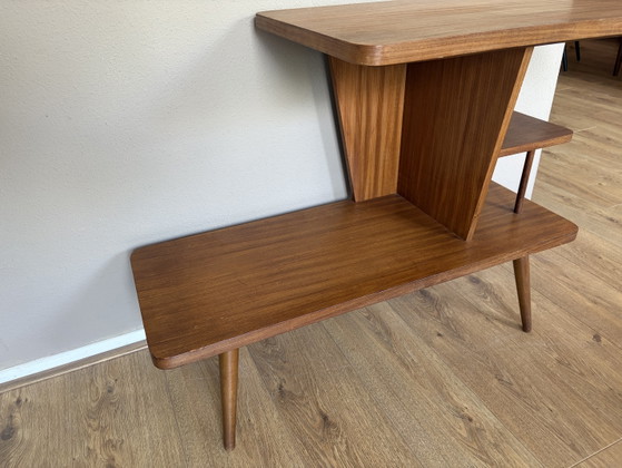 Image 1 of Vintage platenspelertafeltje, plantentafel, bijzettafel, kastje sixties